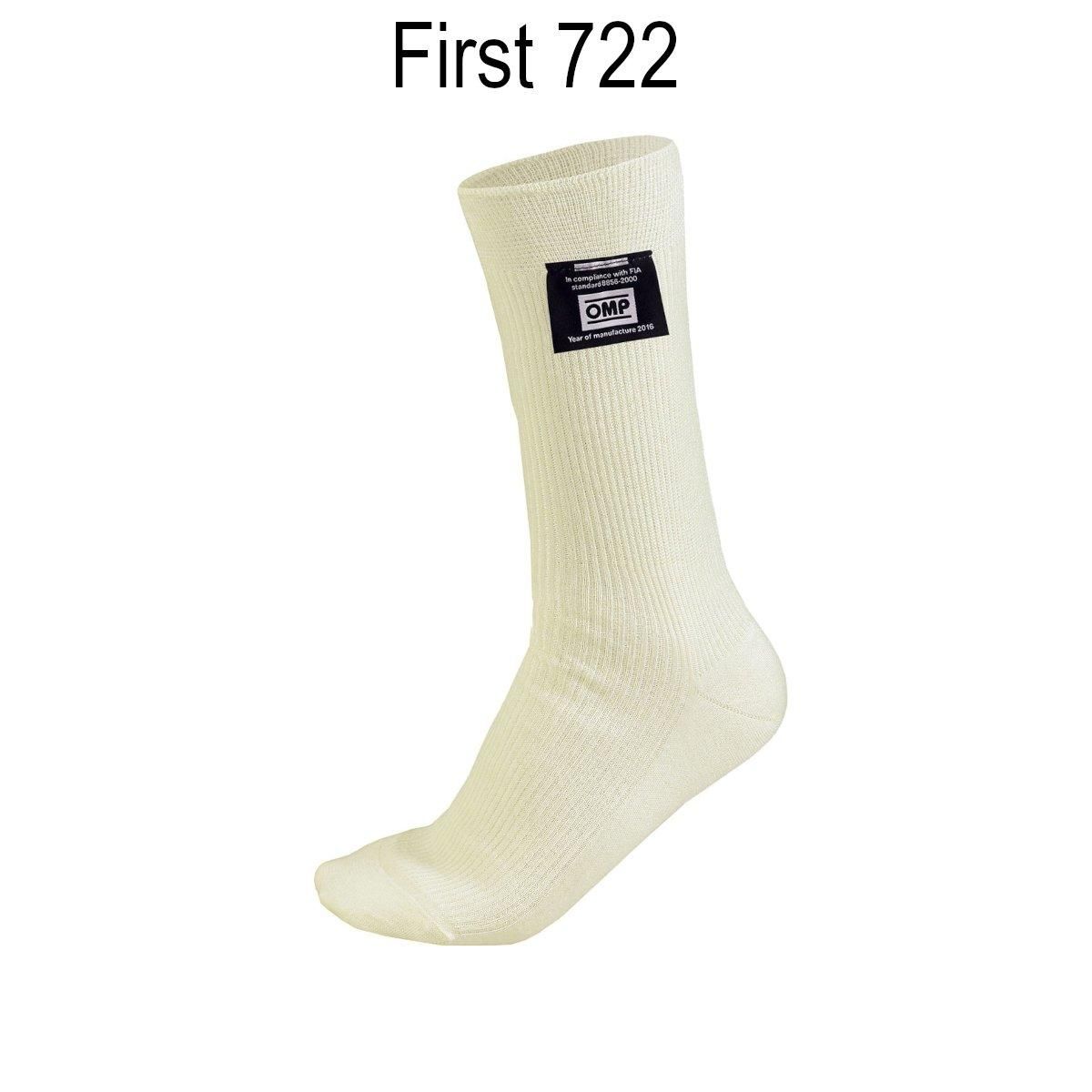 OMP First flammehemmende Aramid sokker, hvit, XS, IAA722XS