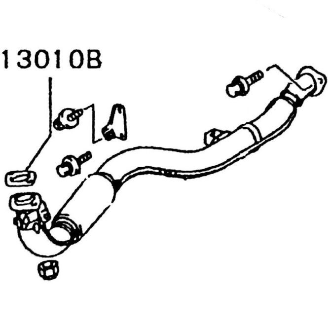 Hovedbilde Gasket, Exhaust Pipe, OEM Mitsubishi Evo 3-9, MB687004 (13010B/C/D)