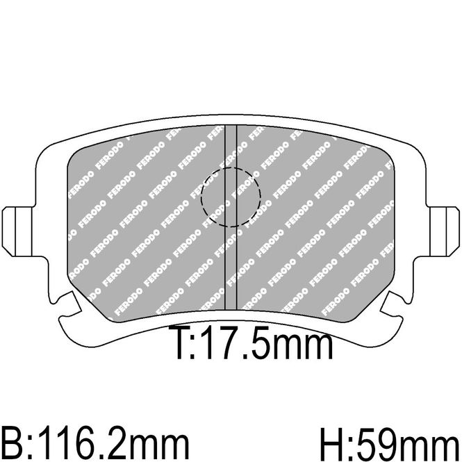 Hovedbilde Bremseklosser,  Audi, Ferodo racing DS2500