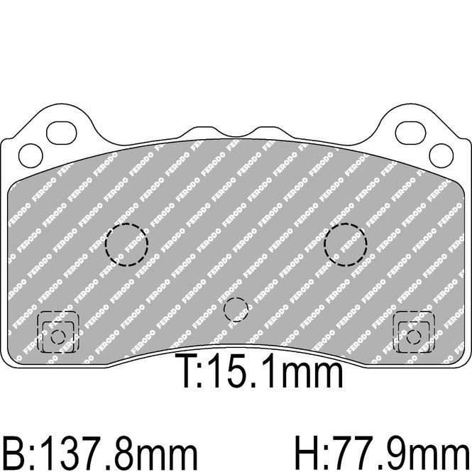 Hovedbilde Bremseklosser, Ford Focus III 2.3 RS AWD, Brembo, DS2500