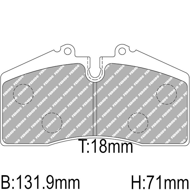 Hovedbilde Bremseklosser, Porsche 911 Carrera RS, Ferodo racing DS2500