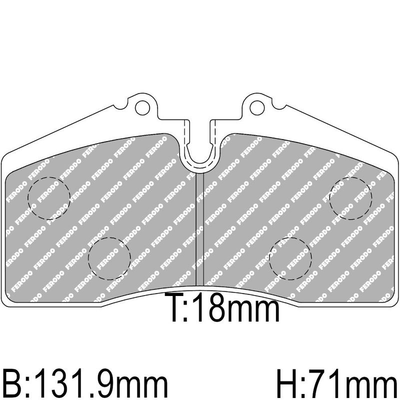 Bremseklosser, Porsche 911 Carrera RS, Ferodo racing DS2500