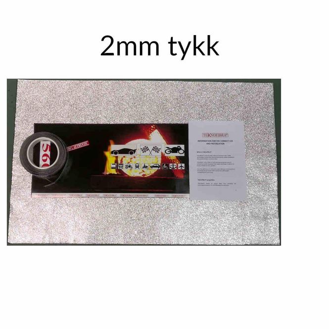 Hovedbilde Teknofibra varmeisolerende duk- selvklebende, 600X1000mm, 2mm tykk, TF0201211533