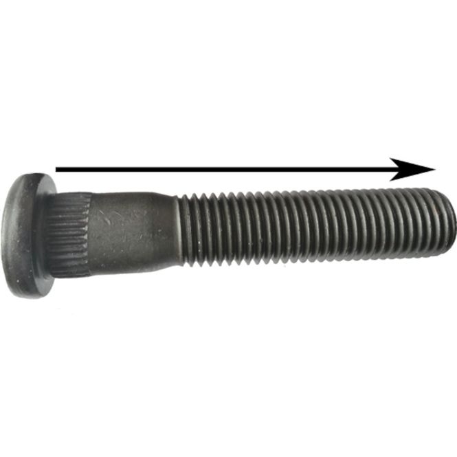 Hovedbilde Pinnebolt 51mm, 12x1.5, 14,3mm splin, Opel/Mitsubishi/Toyota. SS