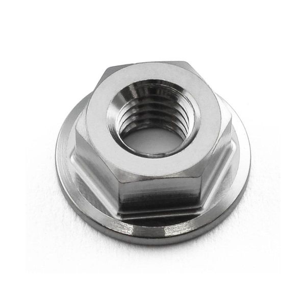 Hovedbilde Mutter m/flens, Titan M6x1.00 for 10mm pipe. TIFLN6