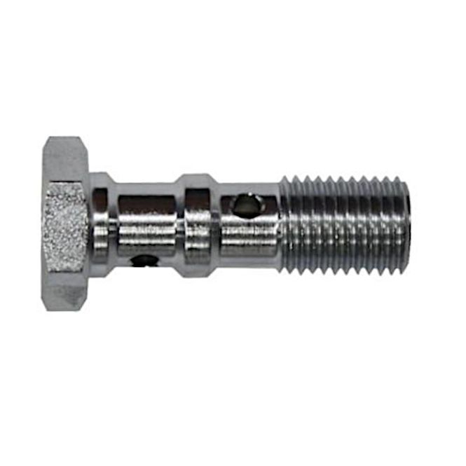 Hovedbilde Goodridge fitting -4 UNF, banjo bolt 7/16x24 UNF, dobl, Krom