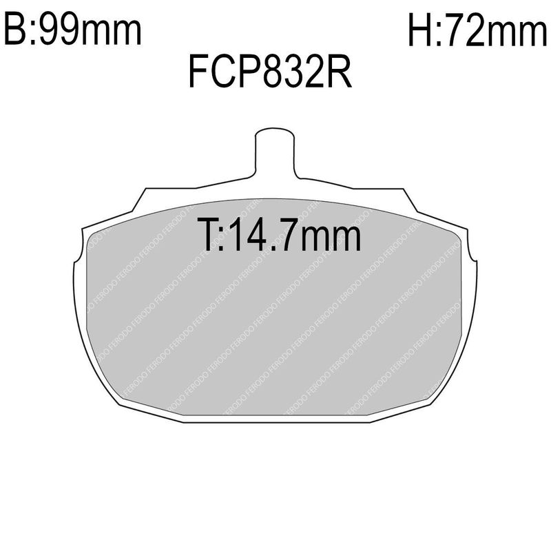 Bremseklosser, Foran, MG MGR, Rover Princess, Lockheed, FCP832R