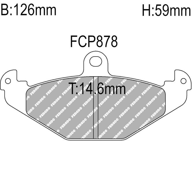 Hovedbilde Bremseklosser, Bak, Dodge Viper, Renault Laguna, DS2500, FCP878