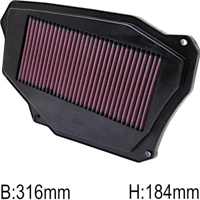 Hovedbilde Luftfilter, K&N innsats, Honda, Isuzu, 1993-2001