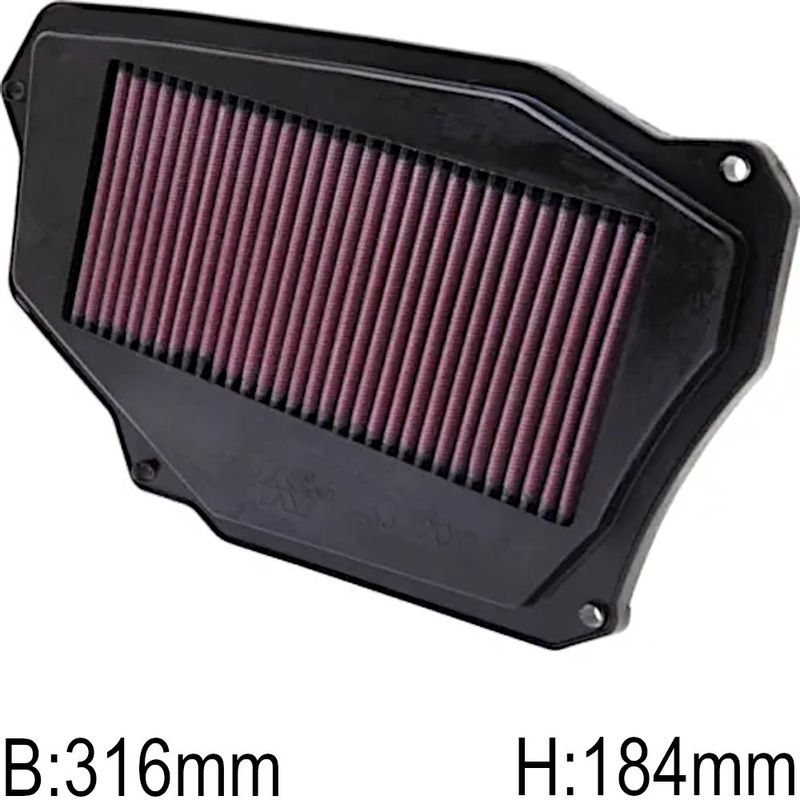 Luftfilter, K&N innsats, Honda, Isuzu, 1993-2001