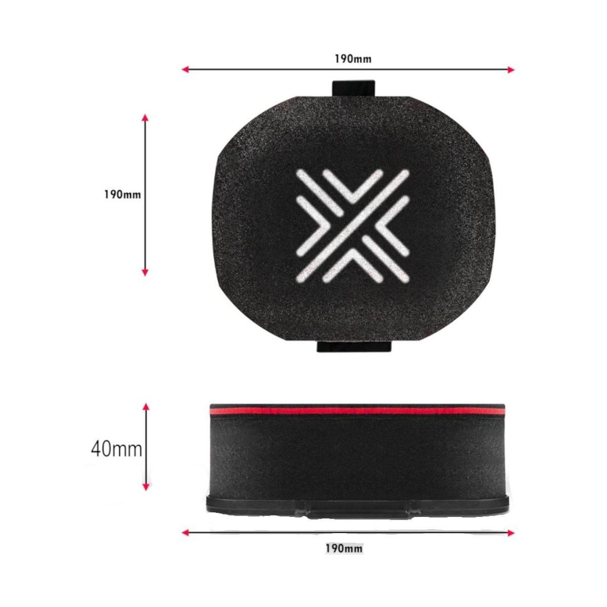 Luftfilter Pipercross 25mm innvendig høyde, KK300/25