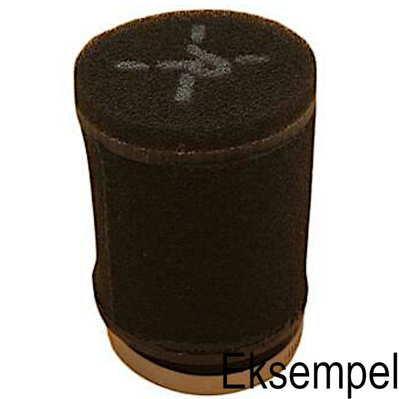 Luftfilter, Pipercross 82mm rund rett filter, 130HK