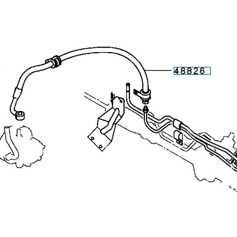 Slange, servostyring, E5+E6§