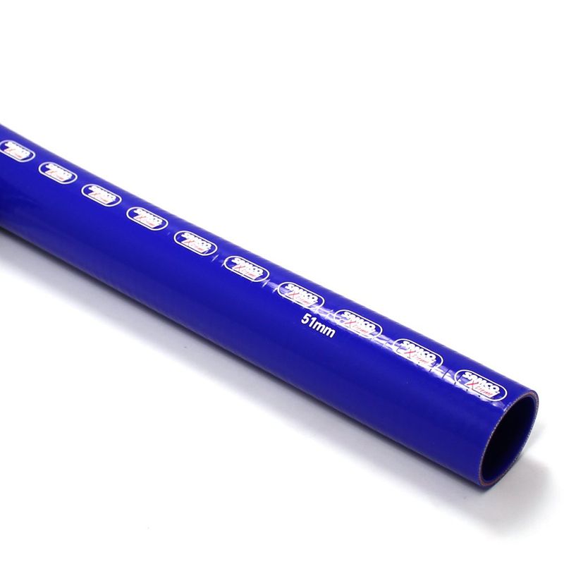 Samco slange, 1 meter lang Extreme, 76mm dia., blå