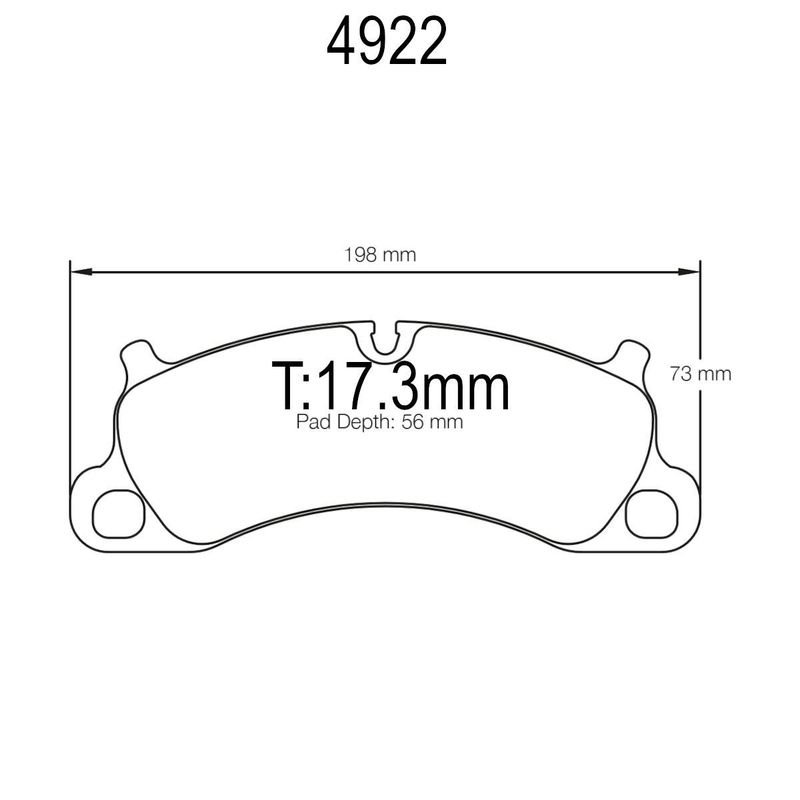 Bremseklosser Foran, Porsche 991, 998. Pagid. RSL29. 4922