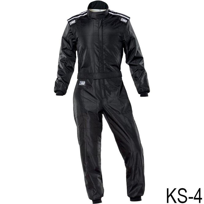 Hovedbilde Kjøredress karting KS-4, voksenstørrelse M, svart. OMP, KA0-1728-A01-071-
