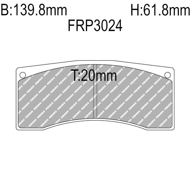Hovedbilde Bremseklosser, Racing, Ferodo racing, FRP3024R
