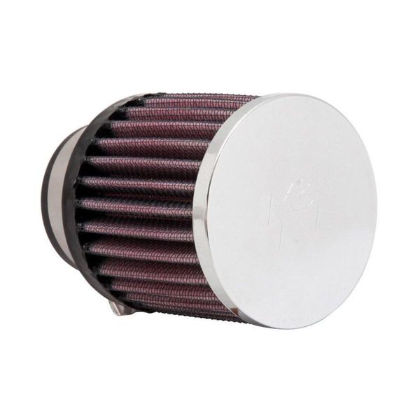 Hovedbilde Luftfilter, K&N Universal 46mm, Ø76mm, H76mm, chrome topp. RC-0890