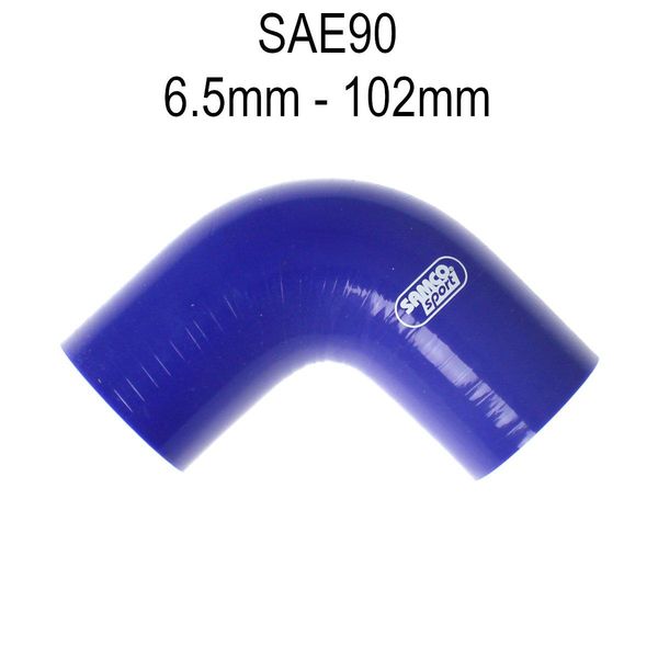 Hovedbilde Samco slange, 90' bend, Dia. 6.5mm til 102mm. SAE90-