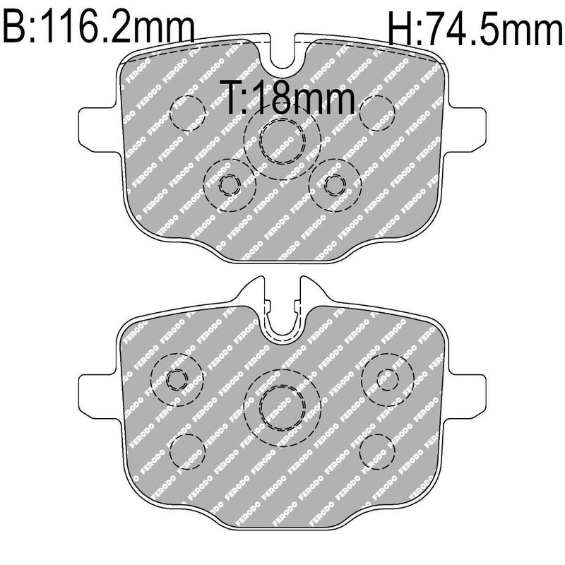 Bremseklosser B, BMW F, G serie fra 06 .BRFCP4381-