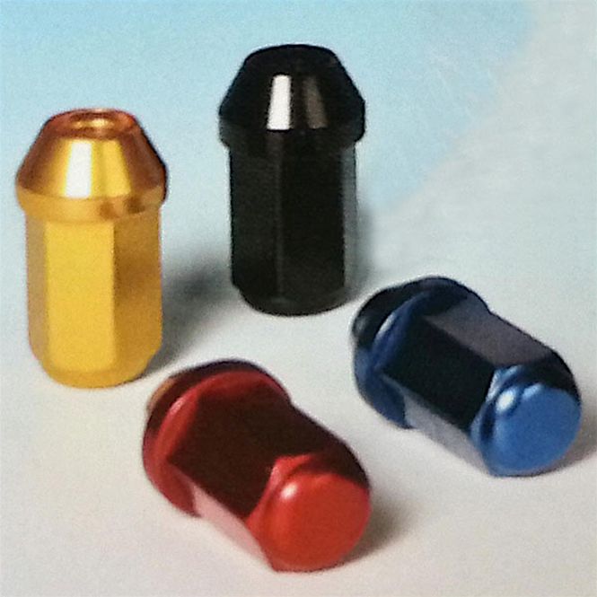 Hovedbilde Hjulmutter, Alu.competition, lukket, 12mm x 1.5, svart (4 stk, FGESNA10P