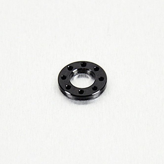 Hovedbilde Borret skive, Alu, til M8 bolt. Svart, 16mm O/D