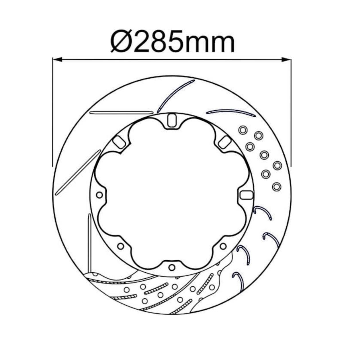 AP Racing Rotor, 285x27L10F179.0GA, Venstre, CP5254-105GA