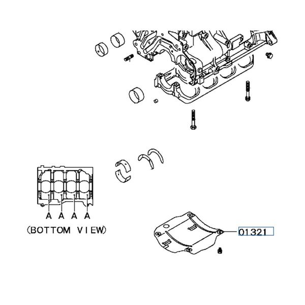 Hovedbilde Skvalpeplate bunnpanne, Evo 4-9, MD363826 (MD360247)