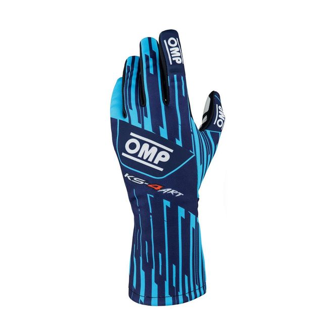 Hovedbilde KS-4 Art karting hanske, stil 2, marineblå, cyan. KB0-2757-A01-244-