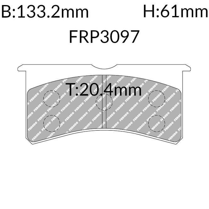 Hovedbilde Bremseklosser, AP, Pagid, Wilwood, Ford R2, FRP3097H