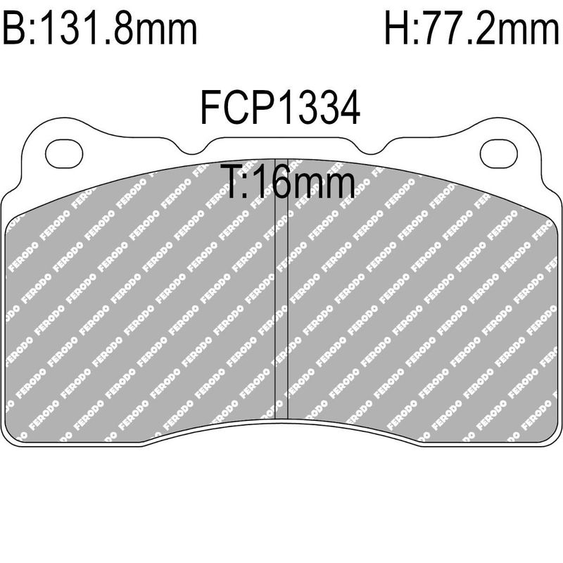 Bremseklosser, Foran, Lancer E5-E10, Brembo, FCP1334-
