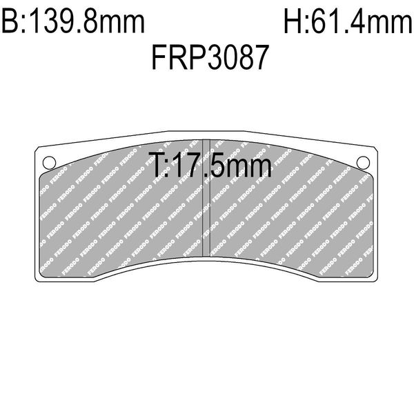 Hovedbilde Bremseklosser, Evo GpN Brembo grus fr, Ferodo DS2.11. FRP3087X