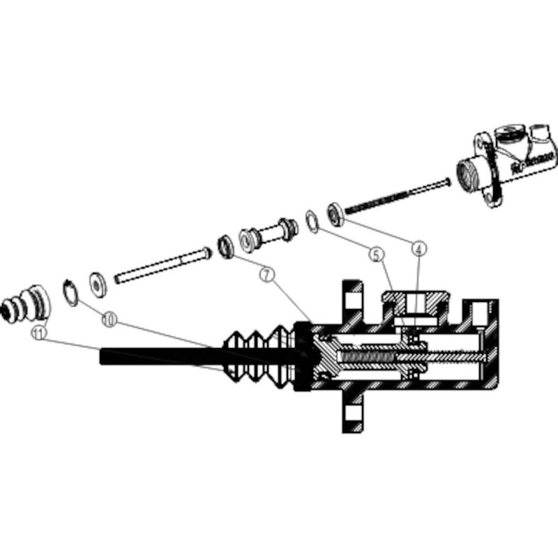 AP rep.sats bremsepumpe, 0.700 (17.8mm). CP2623-91RK
