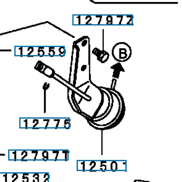 Hovedbilde Actuator, T/C Waste Gate, OEM Mitsubishi Evo 9, 1515A056 (12501)