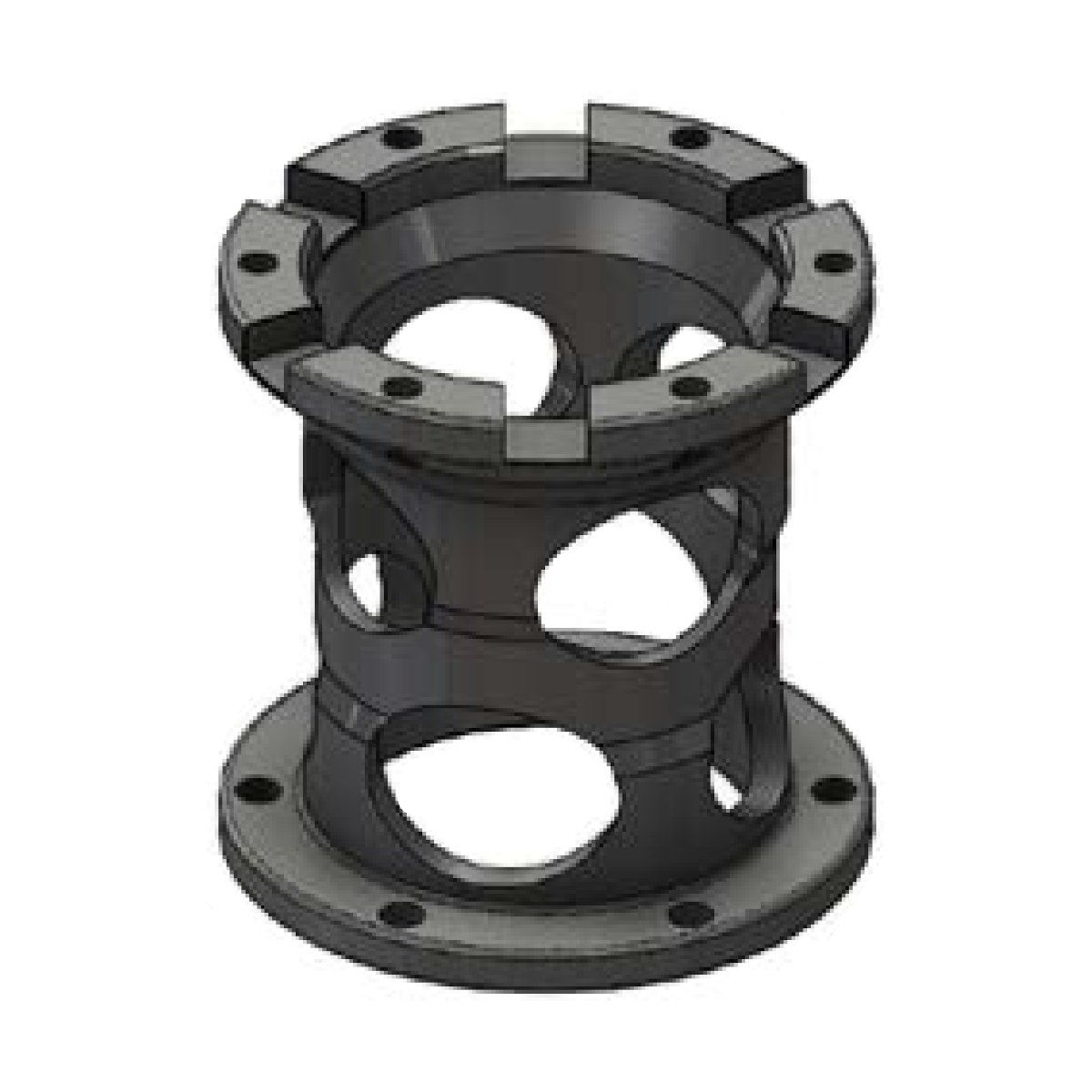 OMP rattspacer, 20mm til 100mm. Mørk grå. OS0-0026-