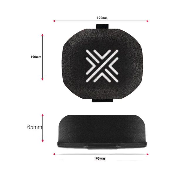 Hovedbilde Luftfilter Pipercross 40mm innvendig høyde. Domed. C302D