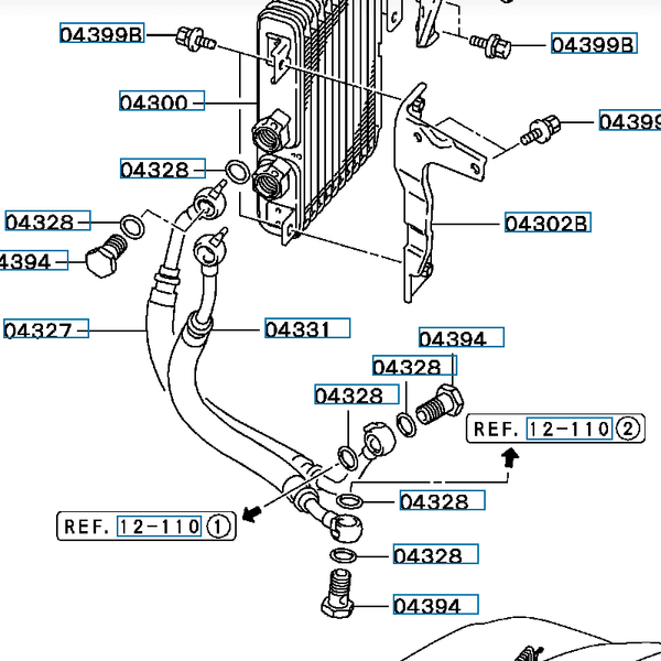 Hovedbilde Banjo bolt, oljeslange motor, Evo 6-9, MR464562 (04996)