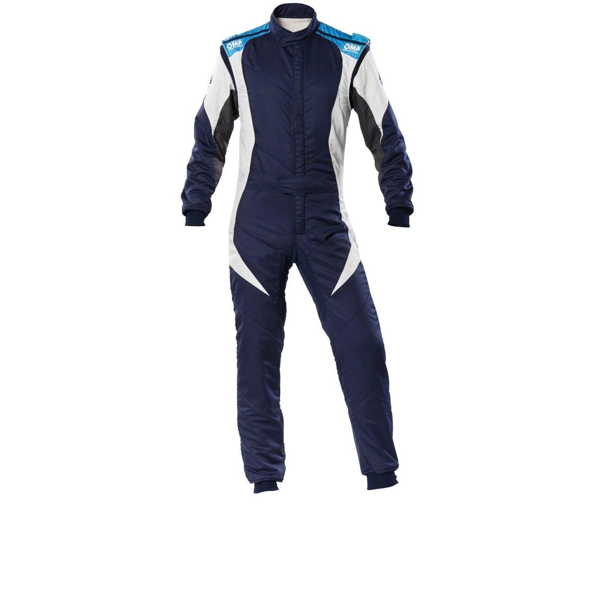 Kjøredress, First Evo, marineblå/cyan, 130cm, 140cm. IA0-1854-KO-244-