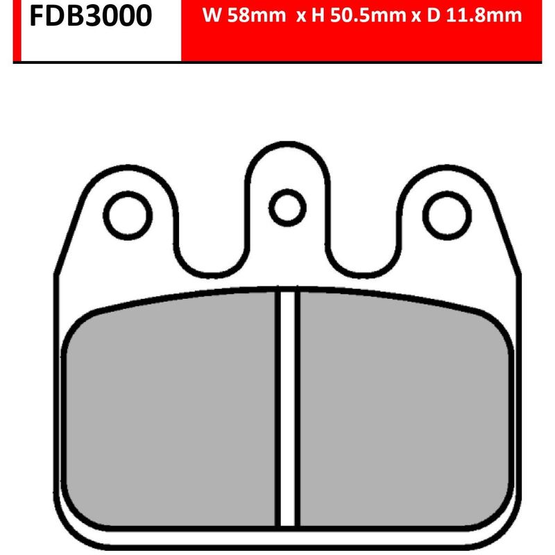 Ferodo bremseklosser FDB3000KA til CRG bak